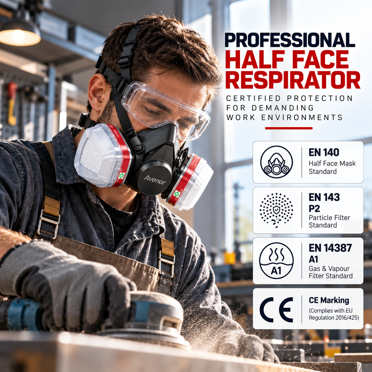 Certified Half Face Respirator